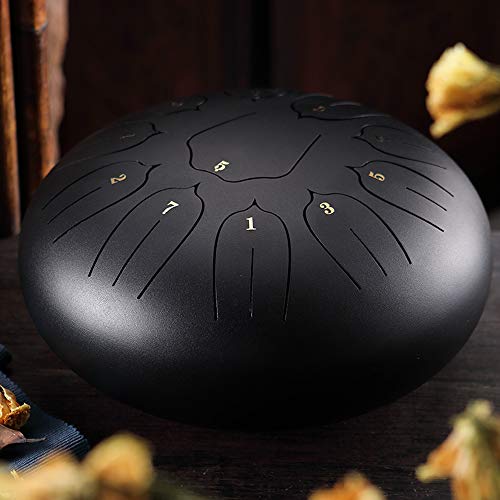 Yakuin Tongue Drum 6 Inch Ethereal Rhythm Drum Percussion Hand pan Tang Drum Percussion Musical Instrument for Beginner Adult Kids