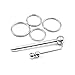 Male Metal Catheter Penis Plug Sex Rabbit Stainless Steel Urethral Dilators Rods Urethral Plug with Rings for Beginners Adult Sex Toys