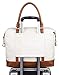 Ulgoo Travel Tote Bag Carry On Shoulder Bag Overnight Duffel in Trolley Handle (Beige)