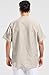 utcoco Men's Casual Cotton Linen Henley Shirts Short/Long Sleeve Beach T-Shirt (Large, Khaki)