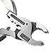 MEJOY 9 in 1 Multitool Keychain Plier Multifunction Plier Portable Pocket Indoor and Outdoor Folding Multitool White