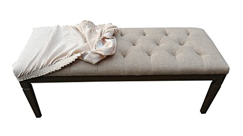 Qualitrusty Waterproof Dining Bench Protector - Perfect for Kids, Elderly, Restaurants, Dental Clinics, Party, Home - Machine Washable, Stretchy, Snugly Fit, Clean The Mess Easily (60x17, Beige)