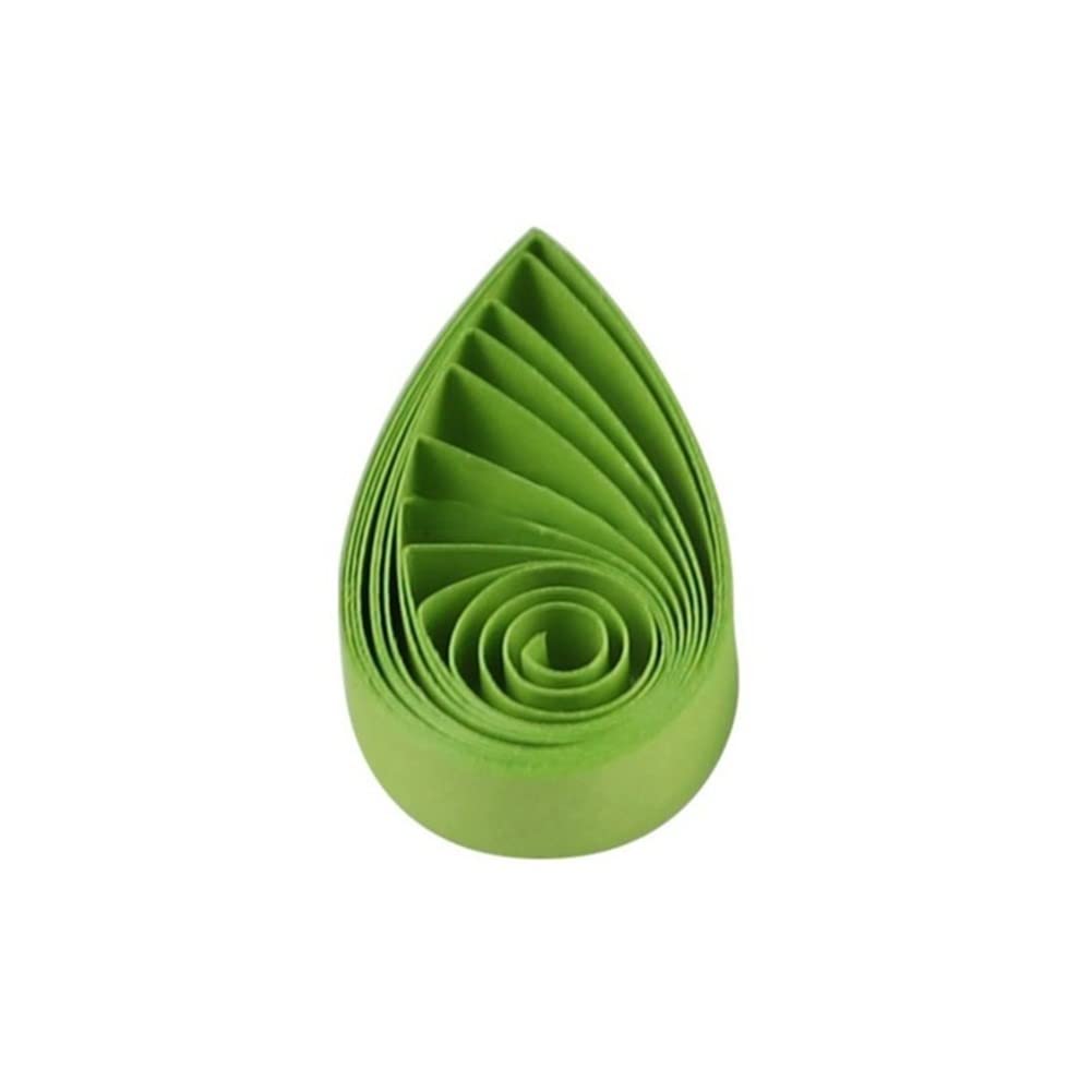 ODETOJOY Quilling Paper Strips 10mm Red Black Yellow Pink Green Purple White for Crafts Star Origami Paper Quilling Supplies Strip 3/8inch 1cm-120pcs, 54cm (Chartreuse)