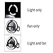 LED Lantern, 2 in 1 Battery Powered Fan and Lantern by Wakeman Outdoors (Portable Fan)