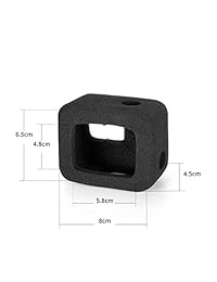 Taisioner - Carcasa para GoPro Hero 5 6 7 (apertura lateral, reducción de ruido de video), color negro