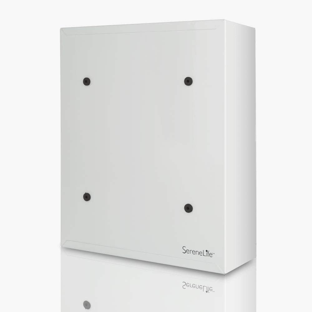 Modern Wall Mount Lockable Mailbox - Outdoor Galvanized Metal Key Large Capacity - Commercial Rural Home Decorative & Office Business Parcel Box Packages Drop Slot Secure Lock- Serenelife SLMAB04: Home Improvement