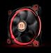 Thermaltake Riing 12 Series Red High Static Pressure 120mm Circular LED Ring Case/Radiator Fan with Anti-Vibration Mounting System Cooling CL-F038-PL12RE-A