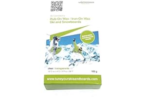 Wintersteiger Biodegradable White Universal ski & Snowboard Wax Wax rub-on -15 to 4 C 100 g Made in The USA