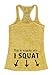 Funny Threadz This is Exactly Why I Squat Text on Back Of Burnout Squats Tank Top