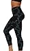 Velocity - Soft, Comfy, High Quality Printed Leggings – Full Length Yoga Pants – Ink Loop Navy – Large