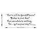 Witkey Dr Seuss You're Off to Great Places. Wall Vinyl Sticker Decals Quote Saying Decor Art Bedroom Design Mural