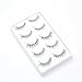 Davocy Multipack Demi Wispies Fake Eyelashes Handmade Natural Cross False lashes Volume and Reusable(1 Pack 5 Pairs)