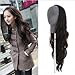 Honeywin 23" Body Wavy Fashion Girl 3/4 Half Head Wig Long Wavy Lady Half Wig hairpiece Dark Brown Beauty Hairsalon 260g For Women's Fashion