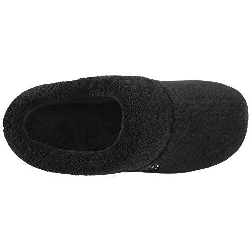 isotoner Terry Hoodback Clog Slippers for Women Soft Memory Foam
