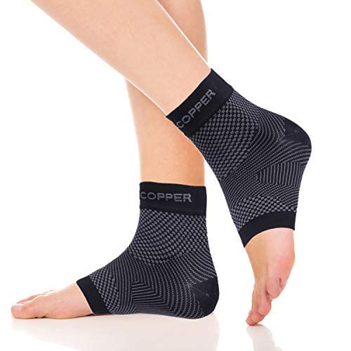 Thx4COPPER Adjustable Ankle Brace-Great Foot Care Compression Support for Injury Recovery, Ankle Pain Relief, Swelling, Sprained Ankle, Achilles, Tendonitis, Heel Spurs-Perfect Ankle Sleeve Men&Women