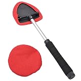 AutoEC Windshield Cleaner, Extendable Handle Window Cleaner Brush Kit,Car Window Windshield Wonder Cleaning Wash Tool Fluid Inside Interior Auto Glass Wiper Includes 2 Washable and Reusable Pads