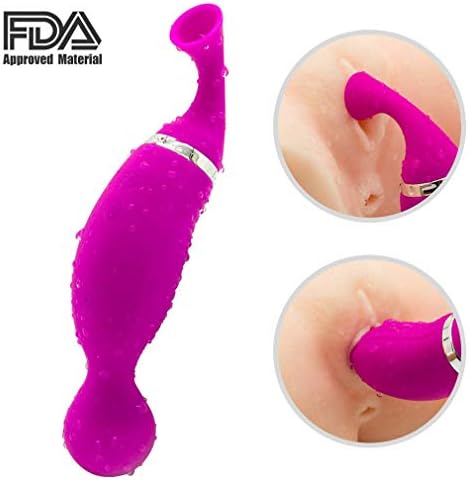 Kinxor Electric Breast Pump 12 Frequency Vibration&Suction Silicone Portable Waterproof Vibrate Toys