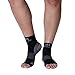 Plantar Fasciitis Sock - Support Ankle Compression Sleeve Socks - Reading Socks - Open-Toe Planter Sleeve Socks - 1 Pair Unisex Heel Pain Arch Support/Ankle Sock (Medium, Black)