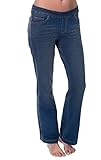 PajamaJeans Women's Bootcut Stretch Knit Denim Jeans in Vintage Wash