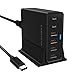 USB C Charger, CHOETECH 55W 6-Port USB Charger with 2 USB-C Ports, USB C Cable and Charger Stand for Nintendo Switch, Google Pixel/ Pixel XL, Nexus 6P, Galaxy S7, iPhone 7 Plus and More