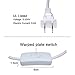 Pendant Light Sockets, Sopoby 4-Pack Hanging Lamp Socket for E26 / E27 Base Bulbs, 5.9ft Light Cord Kit with On/Off Switch, White