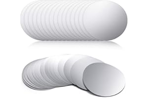 Skyley 50 Pieces Silver Wine Pourer Wine Stopping Pour Disks Aluminum Foil Wine Pourer Whisky Wine Pourer Thin Reusable Wine Pourer for Wine Beverage Beer Liquid Dispenser