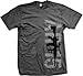 AR-15 Silhouette Men's T-shirt, 2nd Amendment Gun Rights AR15 Design Men's Tee (Charcoal, X-Large)