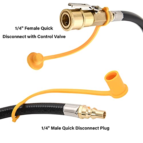 LEIMO 12FT Propane Quick Connect Hose, Propane Quick Connect Hose rv to