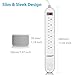 Quick Charge 3.0 USB Power Strip, BESTEK Surge Protector with 15A 125V 6-Outlet, 5V 6A 4 Smart USB Charging Ports, Long Bars 6Ft Heavy Duty Extension Power Cords, 500J, FCC ETL Listed