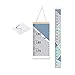 bingolar Kids Growth Chart, Children Height Chart Growth Wall Chart Height Wall Chart Art Hanging Rulers for Kids Bedroom Nursery Wall Decor Removable Height and Growth Chart(Blue 7.9 x 79in)