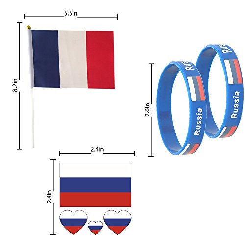 image for KingShark World Cup 2018 Set, Football Suit Fans Scarf, France, Hand H