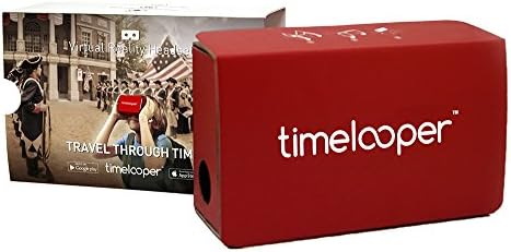 TimeLooper Starter Package with over 50+ Historical and Educational VR 360 Videos and Google-Style Virtual Reality Cardboard Headset for Apple &amp; Android