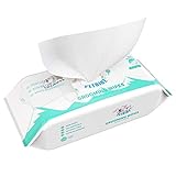PETRIBE Large Pet Wipes for Dogs and Cats, 100 Moist and Thick Fresh Count, 100% Natural & Hypoallergenic Puppy Wipes, Deodorizing Grooming Wipes for Paws, Body and Butt, 8 x 8 in