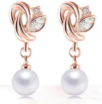 Jewelry Pearl Earrings Austrian Crystals Earrings For Women ER0193-A
