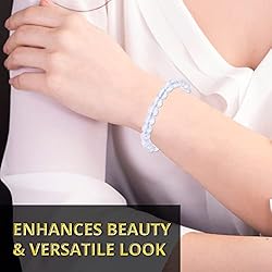 Opalite Gem Semi Precious Beads Bracelet