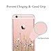 Unov Case Compaitble with iPhone 6s iPhone 6 Case Clear with Design Embossed Pattern Soft TPU Bumper Shock Absorption Slim Protective 4.7 inch (Flower Bouquet)