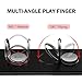 Finger Ring Stand, KuGi 360 Degree Rotation Zinc Alloy phone stand holder Car Mount Phone Ring Grip For iPhone 7 7s 6s Plus 5s Galaxy S8 S8 Plus ipad etc. smartphones and Tablets. (Black)