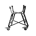 Dracarys Rolling Cart for Big Green Egg Accessories Rolling Nest with Heavy Duty Locking Caster Wheels Powder Coated Steel Rolling Outdoor Cart for Large Big Green Egg Kamado Joe Grill Stand