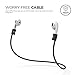 elago AirPods Strap [Black] - [Compatible with Apple AirPods 1 & 2][Compact][Lightweight][Ideal Length] – for Apple AirPods 1 & 2