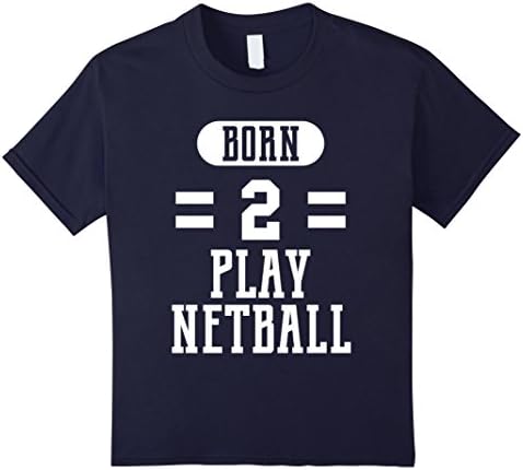 Kids Funny Netball Shirts Birthday Gifts for Netball Players. 12 Navy