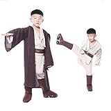Yancos OBI Wan Kenobi Jedi Child Halloween Cosplay Costume,Small