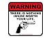 Warning there is nothing inside worth your life. (Bumper Sticker)