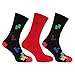 Mens Organic Bamboo Socks With Tetris Design (Pack Of 3)