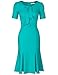 JUESE Women's 50s 60s Formal or Casual Party Pencil Dress (L, Light Sea Green)