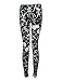 Womens Plus Skull Rose Print Stretch Leggings