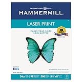 Hammermill 104620 Laser Print Office Paper, 98 Brightness, 24lb, 11 x 17, White, 500 Sheets/Ream