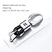 Hey Kaulor 2Pack Genuine Leather Car Logo Keychain for 2018 2017 XC90 XC70 S60 S80 S90 C30 V70 V90 Key Chain Keyring with Logo