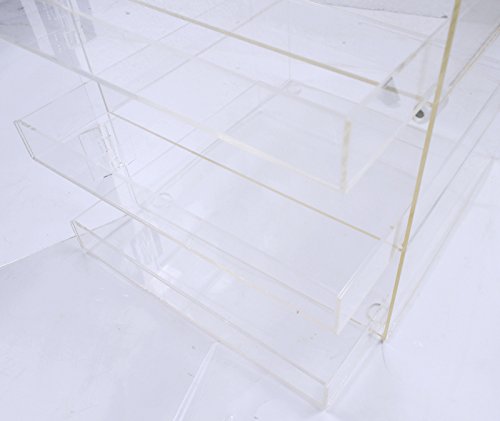 3 Trays Countertop Display Case With Door Bakery Pastry Candy Donut Store , Figures Toys Box , 9.84''L x 9.84''W x 11.81''H (Item#021034) - Thumbnail 2