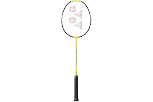 YONEX NANOFLARE 1000 Play Badminton Racquet|4U 5G|Lightning Yellow|Smash Speed|Medium Stiff|AERO Frame|Explosive Sonic Flare System|Head Light| Developed by Japan
