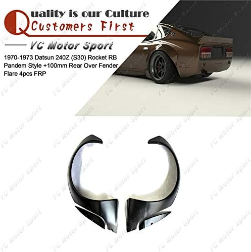 Mudguards Car Accessories FRP Fiber Glass Pandem Style +100mm Rear Over Fender Flare Fit For 1970-1973 Datsun 240Z (S30) Rocket RB Fender